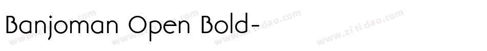 Banjoman Open Bold字体转换